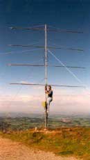 HB9MS with array 4 x 25JXX70 contest IARU from JN47PH